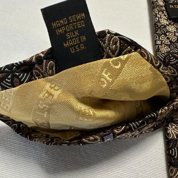 Men's Robert Talbott "Best Of The Class" Nordstrom Woven 100% Silk Tie - Picture 9 of 10